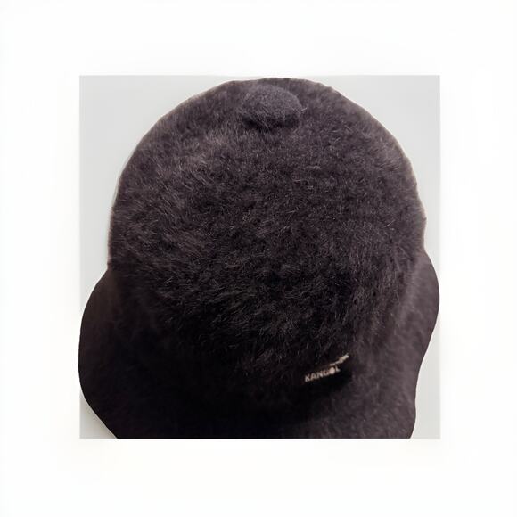 Kangol Furgora Casual Bucket Hat Black Large Real Fur New With Tags main image 6